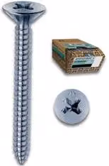 Set di 200 viti autofilettanti per metallo Mustad zincate argento, Diametro: 5,5 mm, Lunghezza: 50 mm