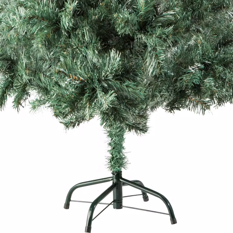 Albero di Natale artificiale verde tectake con sostegno in metallo, Altezza: 180 cm