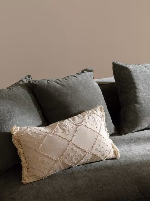Cuscino rettangolare Nature a tema Natale in cotone beige Kenay Home L: 50 cm, P: 30 cm