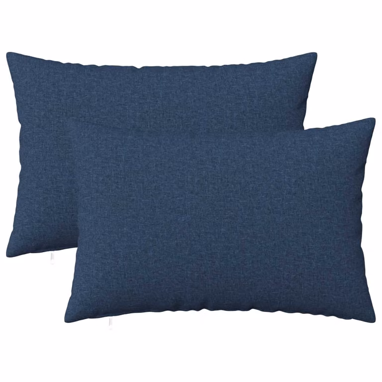 Set di 2 federe vidaXL HEERLEN blu in tessuto poliestere, L 50 cm x P 70 cm