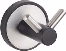 Appendino doppio per bagno Wenko UDINE color argento, L: 6 cm, P: 5,5 cm, H: 5 cm