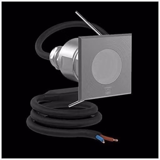 Lampada Led da Incasso a Terra Lombardo Cnc35 Q Bianco e Argento IP68 Luce Bianco Caldo