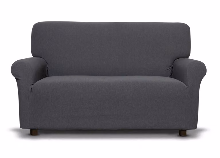 Copridivano Elasticizzato Biancheriaweb Modello New York L.T - 4 Posti - Grigio Cenere