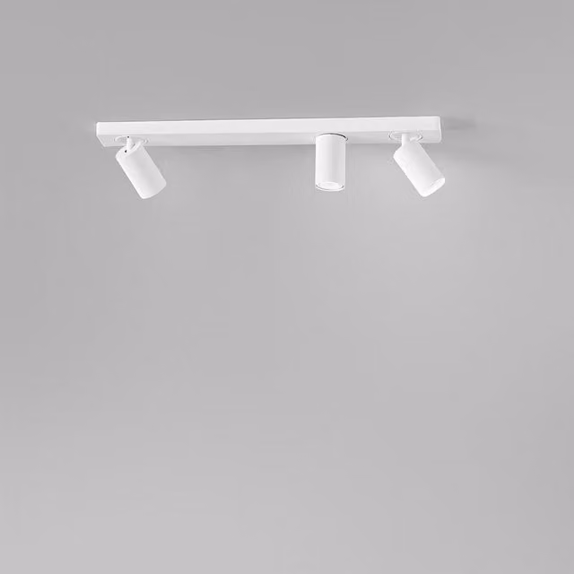 Spot Moderno Oddy Perenz Illumina in Alluminio Bianco con 3 Luci GU10 Regolabili