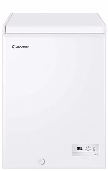 Candy CHAE 1002E Congelatore a pozzetto statico bianco, Capacità netta 97 l, L/P/H: 54,5 x 49 x 84,5 cm, Classe E