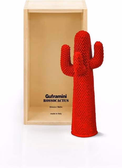 Miniatura Guframini RossoCactus Gufram colore rosso per uso da tavolo