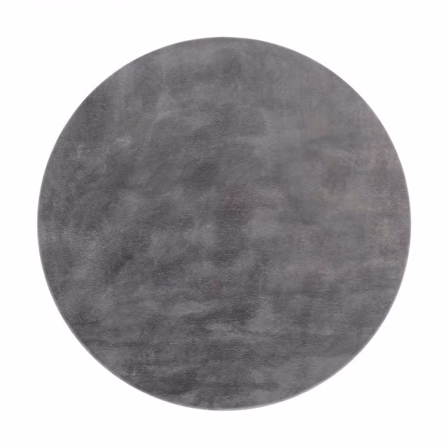 Tappeto rotondo soffice Solina antracite Diametro: 80 cm