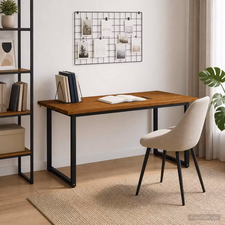 vidaXL Tavolo da pranzo moderno in legno di acacia L: 160 cm, P: 70 cm, H: 75 cm