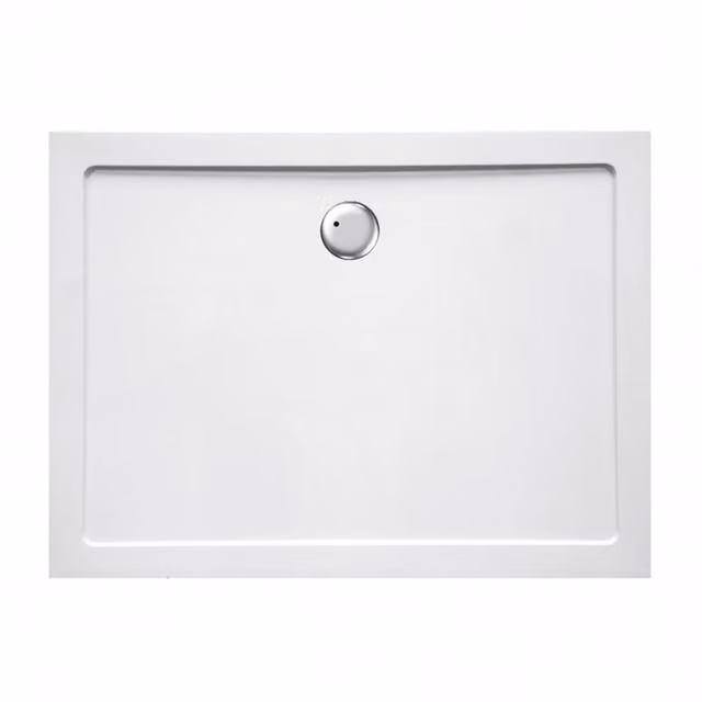 Piatto doccia rettangolare Easyflat MONACO in resina minerale bianco, L: 90 cm, P: 72 cm, H: 3,5 cm