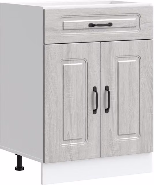 Mobile da cucina moderno Kalmar in legno composito grigio L: 60 cm, P: 46 cm, H: 81 cm