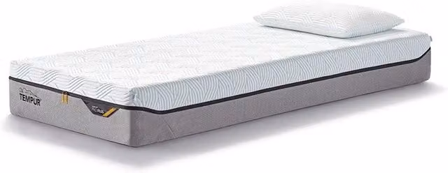 Materasso Tempur Pro Plus SmartCool con tecnologia al gel e fodera rinfrescante bianca, supporto H3, L: 80 cm x P: 195 cm