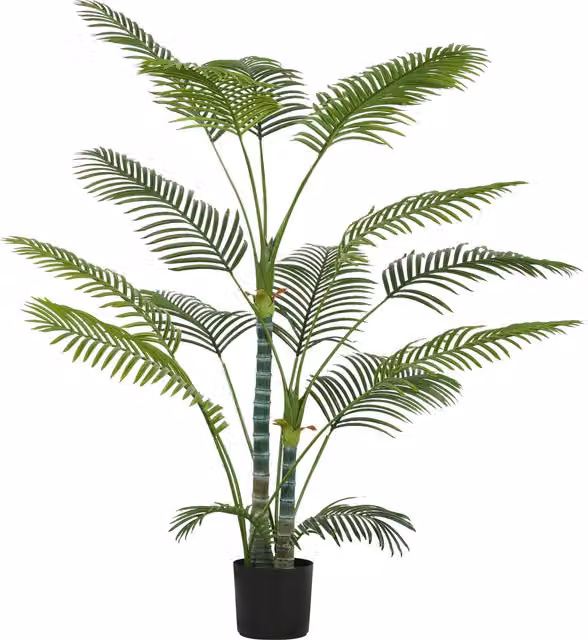 Pianta Artificiale Decorativa Palma HOMCOM Verde con Vaso, Altezza: 170 cm