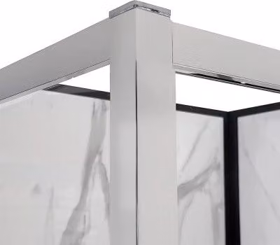 Box doccia angolare Ted con porta scorrevole in vetro trasparente L: 170 cm, P: 70 cm, H: 200 cm