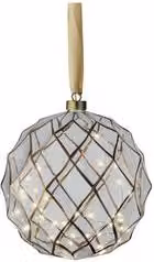 Sfera decorativa Kaemingk con 40 luci MICROLED bianco caldo IP20, diametro 20 cm