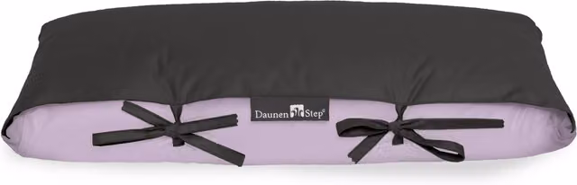 DaunenStep Trapuntino Mio Sakura Lilla e Blu scuro con motivo a quadri in cotone e piumino per adulti L: 160 cm, P: 105 cm