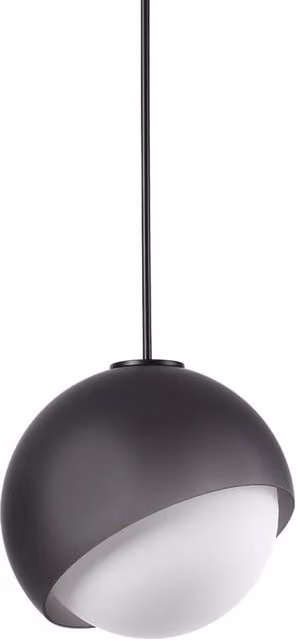 Lampada a sospensione Ideal Lux Bloom in metallo e vetro con luce LED e altezza regolabile, disponibile in nero e oro/ottone