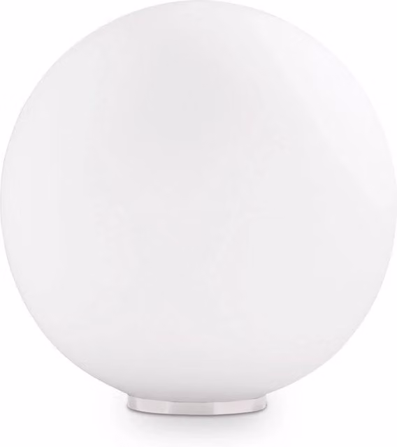 Lampada da scrivania moderna IDEAL LUX Mapa in vetro e metallo bianco con attacco E27 e diametro 40 cm