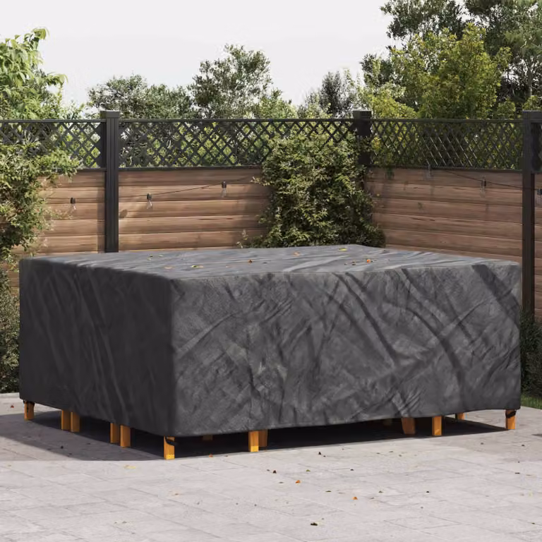 Copertura per mobili vidaXL impermeabile, colore nero, L 250 x P 210 x H 70 cm