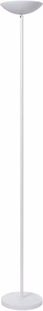 Lampada da terra LED Zenith Lucide bianca, regolabile e dimmerabile in metallo