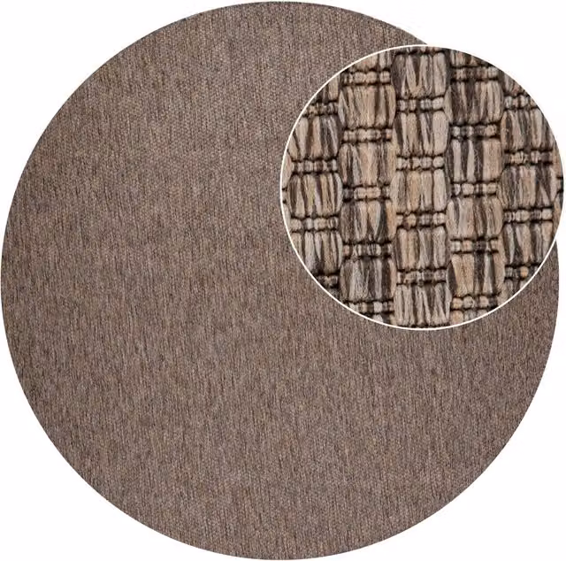 Tappeto rotondo Venezia per interni ed esterni beige diametro: 80 cm