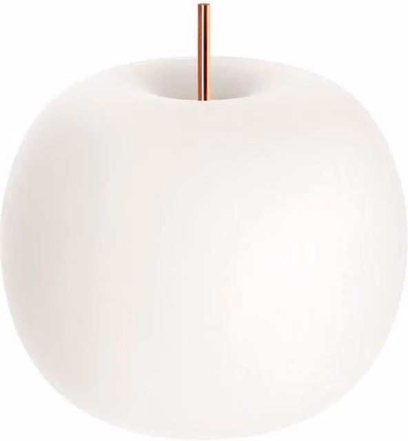 KDLN Kushi Lampada da tavolo bianca in vetro e metallo con tecnologia LED dimmabile