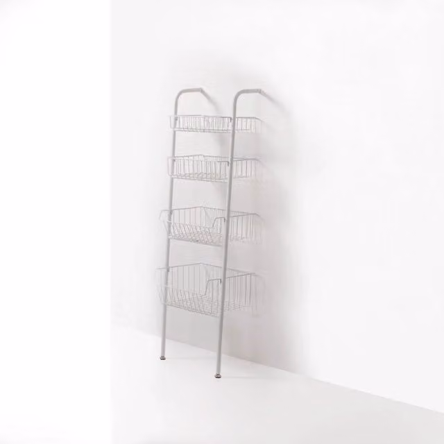 Scaffale da parete KINO AQA DESIGN bianco opaco in metallo