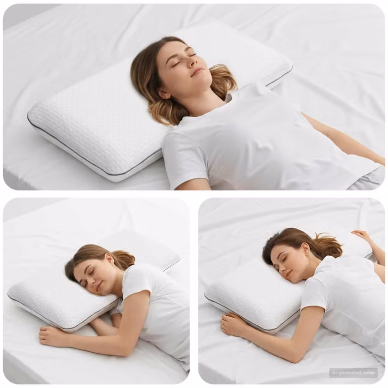 vidaXL Cuscino da Letto in Memory Foam e Gel Bianco, Supporto Medio, L 70 x P 40 x H 14 cm