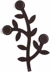 Appendiabiti ad albero Foppapedretti in MDF marrone opaco con ganci distribuiti
