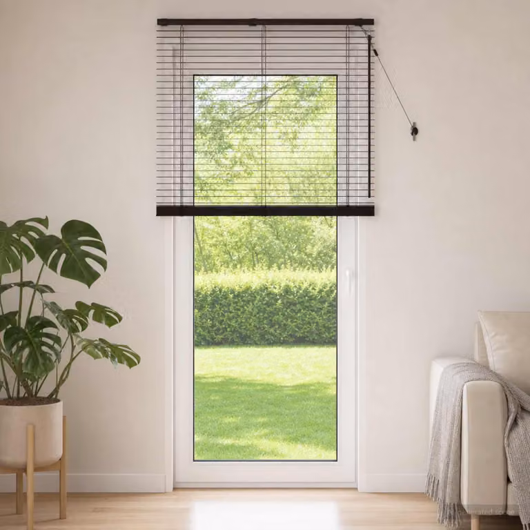 vidaXL Tenda Veneziana Marrone Scuro L: 100 cm, H: 250 cm, 35 mm
