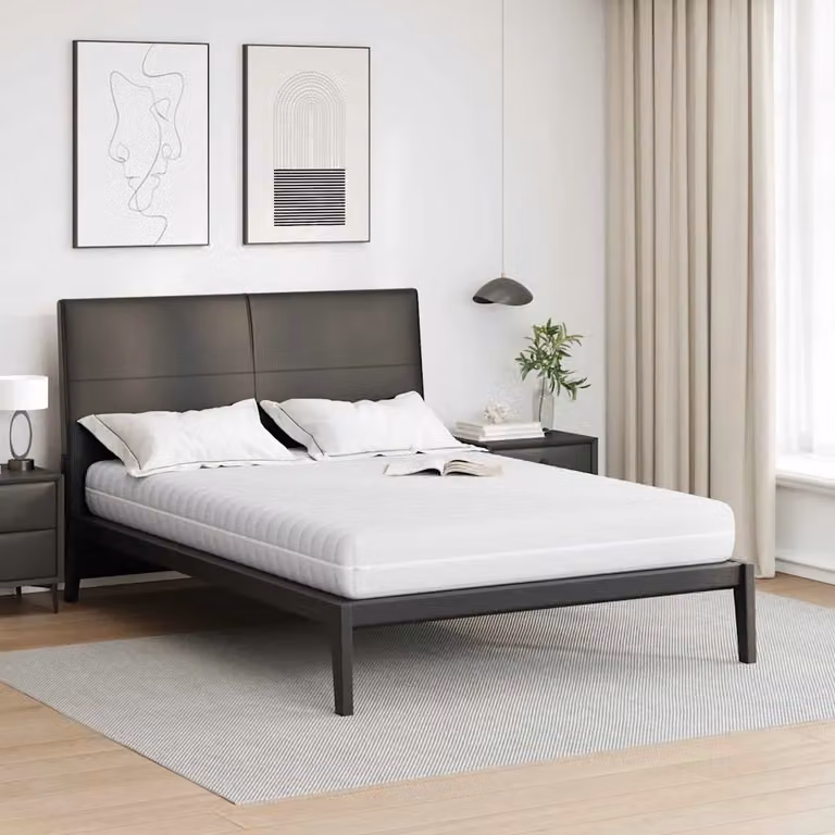 vidaXL Materasso con Molle Insacchettate e Strato di Cocco Bianco L: 140 cm, P: 190 cm
