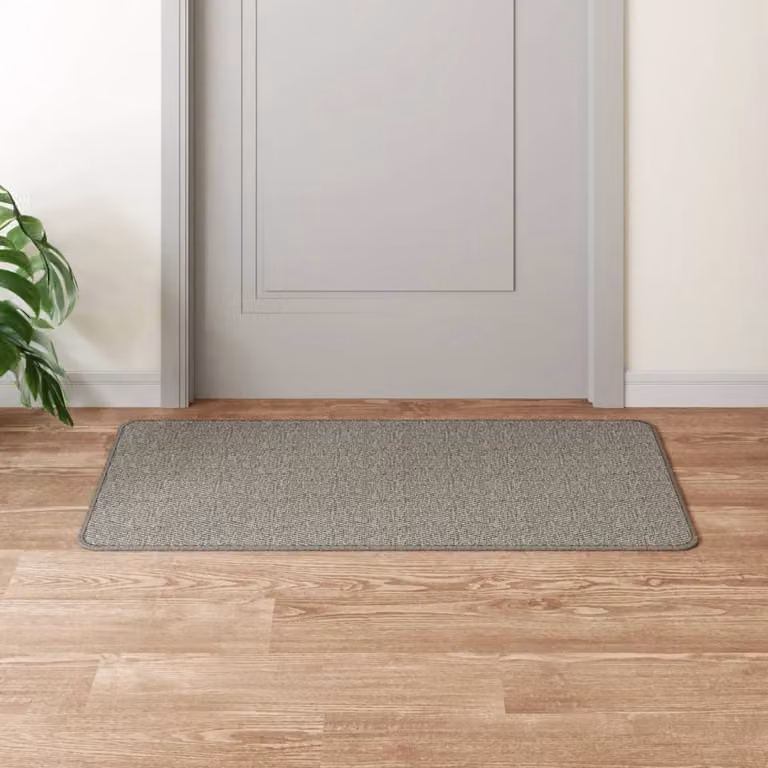 Tappeto a corsia vidaXL con aspetto sisal, colore argento/grigio, L: 100 cm, P: 50 cm
