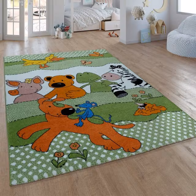 Tappeto per bambini Die lieben sieben verde L: 150 cm, P: 80 cm