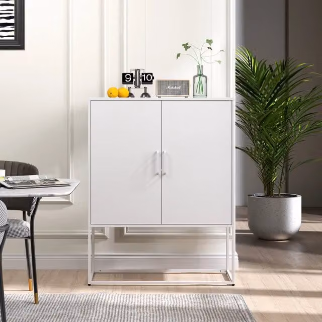Armadio a muro Minimal con ante scorrevoli bianco opaco L: 85 cm, P: 40 cm, H: 109 cm