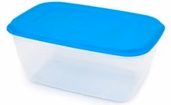 Contenitore per alimenti Giò Style in plastica con coperchio a scatto, Azzurro, 4 Lt