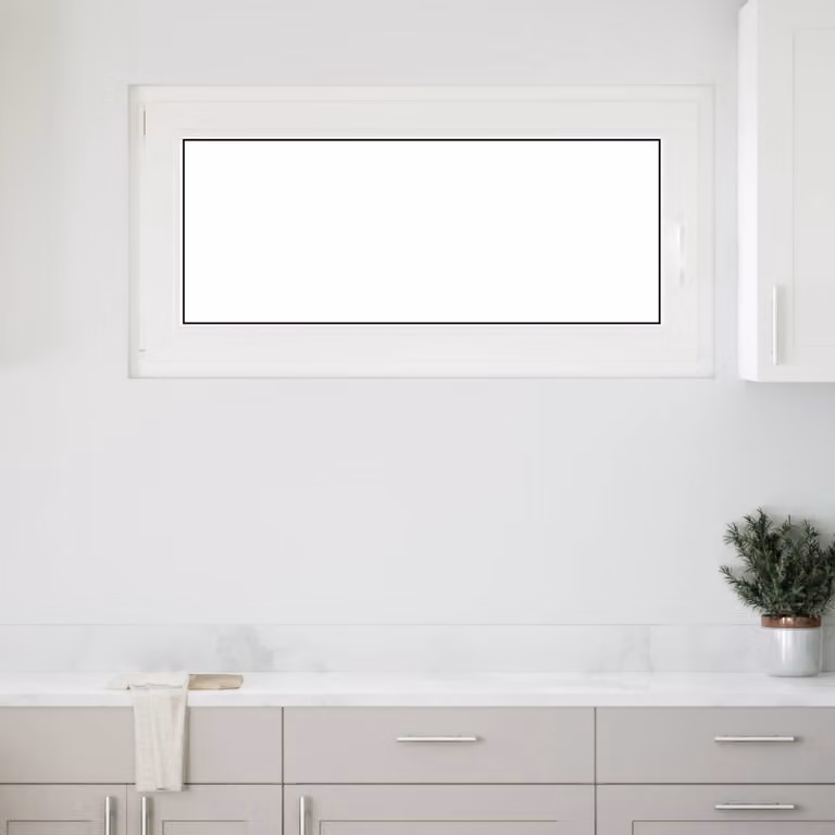Finestra per seminterrato vidaXL in plastica bianca con vetro trasparente, modello tilt and turn, L: 120 cm, H: 60 cm, P: 20,1 cm