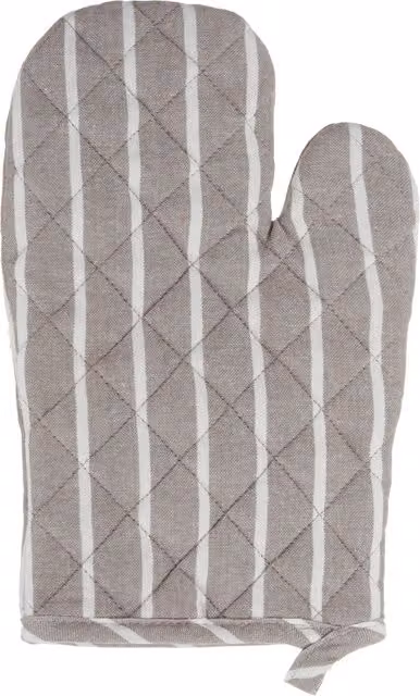 Guanto da forno KASANOVA in cotone multicolore con fantasia a righe chiare per adulti