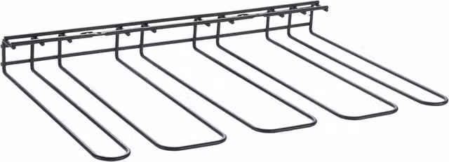 Sottoripiano per calici Metaltex Touch Therm in metallo nero L: 44 cm, P: 31 cm, H: 5 cm