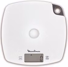 Bilancia da cucina elettronica Moulinex BN1000 Bianca con display digitale e funzione tara, capacità 5 kg