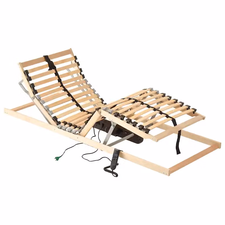 Base a doghe vidaXL in legno massello di faggio, Marrone, L: 70 cm x P: 190 cm