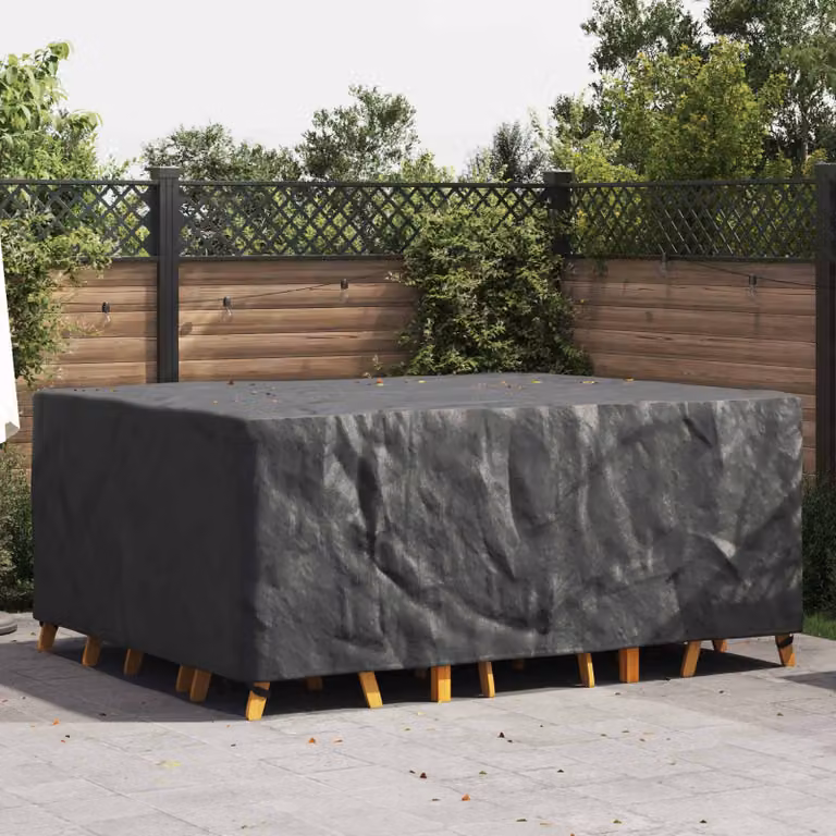 Copertura per mobili vidaXL impermeabile, colore nero, L 240 cm x P 190 cm x H 90 cm