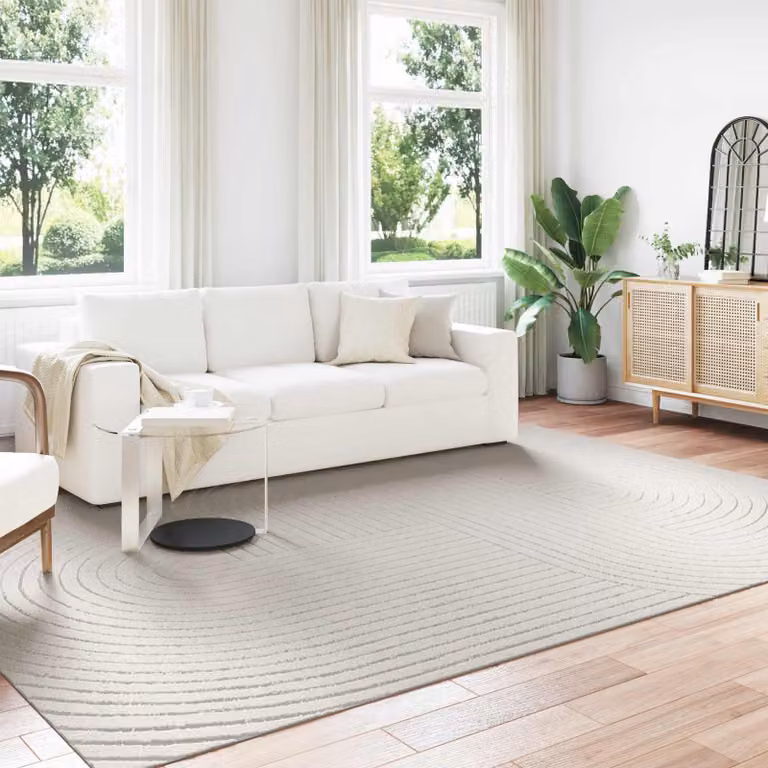 Tappeto vidaXL PALMERAS moderno in poliestere beige per interno ed esterno L: 280 cm, P: 200 cm