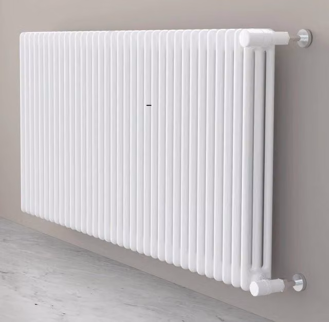 Radiatore Termosifone Cordivari Ardesia in Acciaio Tubolare, 3 Colonne, 16 Elementi, Interasse: 60 cm, Altezza: 65,6 cm