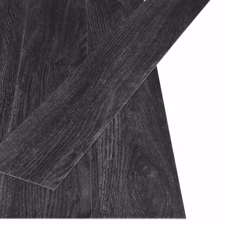 Listelli per pavimentazione autoadesivi vidaXL effetto legno color antracite, 4,46 m² (32 pezzi)