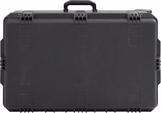 Valigetta da Volo Portatile Impermeabile Nera in Plastica con Inserti L: 79,5 cm, P: 51,5 cm, H: 30,5 cm CFW4644697