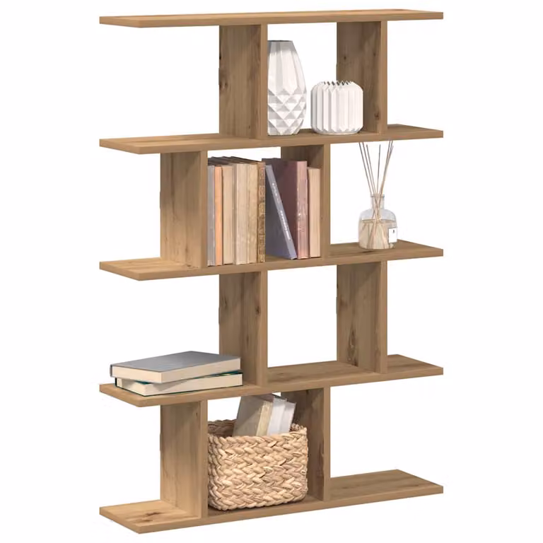 vidaXL Mensola a Muro Cubo con 12 Scomparti in Legno MDF Marrone Moderno