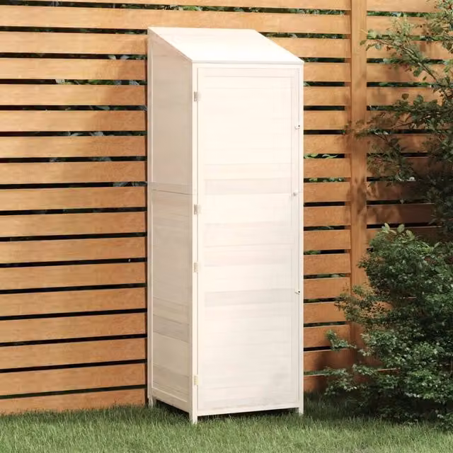 Casetta da giardino in legno massello di abete bianco stile rustico L/P/H: 55 x 52 x 174,5 cm