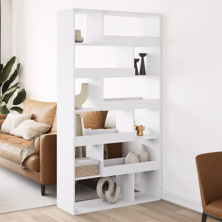 Divisorio per stanza vidaXL Bianco in MDF L: 100 cm, P: 33 cm, H: 187,5 cm