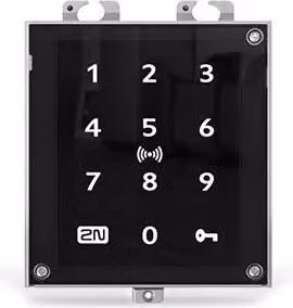 2N 9160347 Access Unit 2.0 Lettore Controllo Accessi con Touch Keypad, Bluetooth, RFID, NFC e PoE, Grado di Protezione IP54, Colore Nero