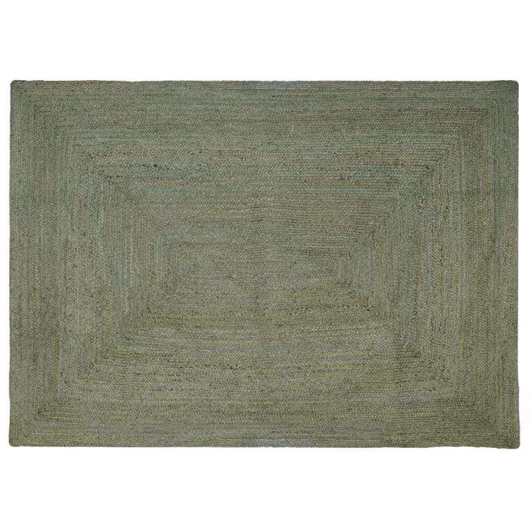 Tappeto da area moderno in juta verde oliva vidaXL L: 240 cm, P: 340 cm