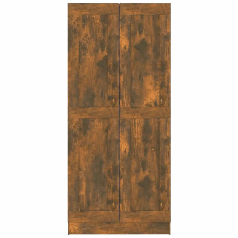 Libreria classica con ampi ripiani in legno composito finitura rovere affumicato marrone HELLOSHOP26 L: 82,5 cm, P: 30,5 cm, H: 185,5 cm
